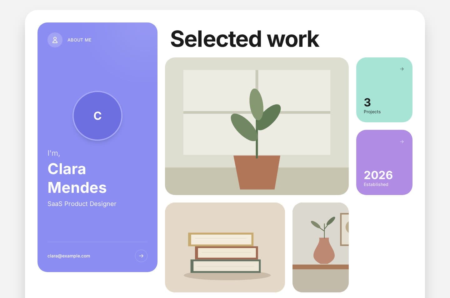 Portfólio — prévia do site completo